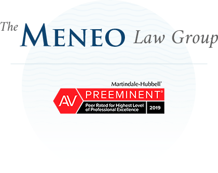 Meneo Law Group's AV Preeminent Rating Certification